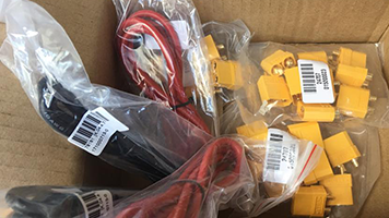 The first delivery of cables and connectors